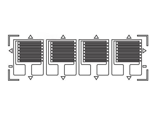 Bending Type Full Bridge Strain Gauges